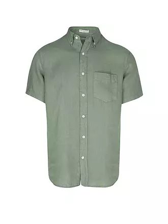 GANT | Chemise en lin coupe regular | olive